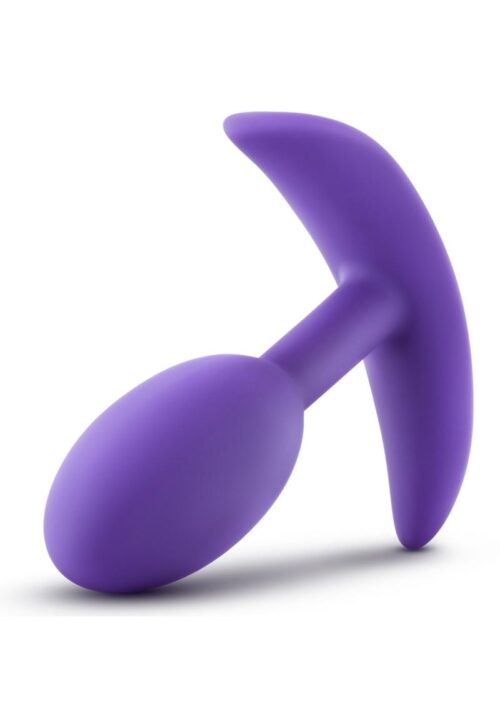 Luxe Wearable Vibra Slim Plug Silicone Butt Plug - Small - Purple